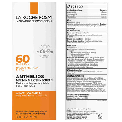 Anthelios Melt-In Milk Sunscreen SPF 60