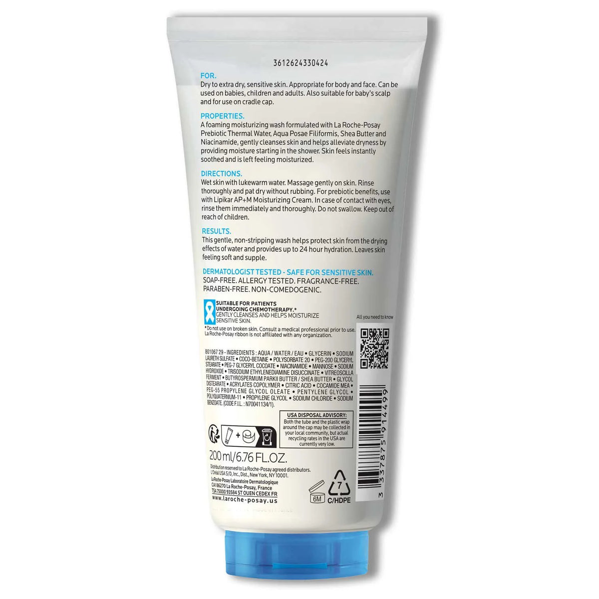 Lipikar Wash AP+ Moisturizing Body & Face Wash