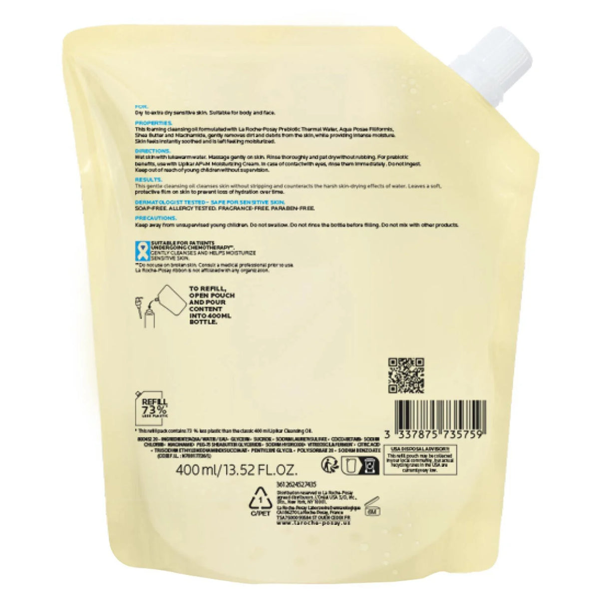 Lipikar AP+ Gentle Foaming Cleansing Oil