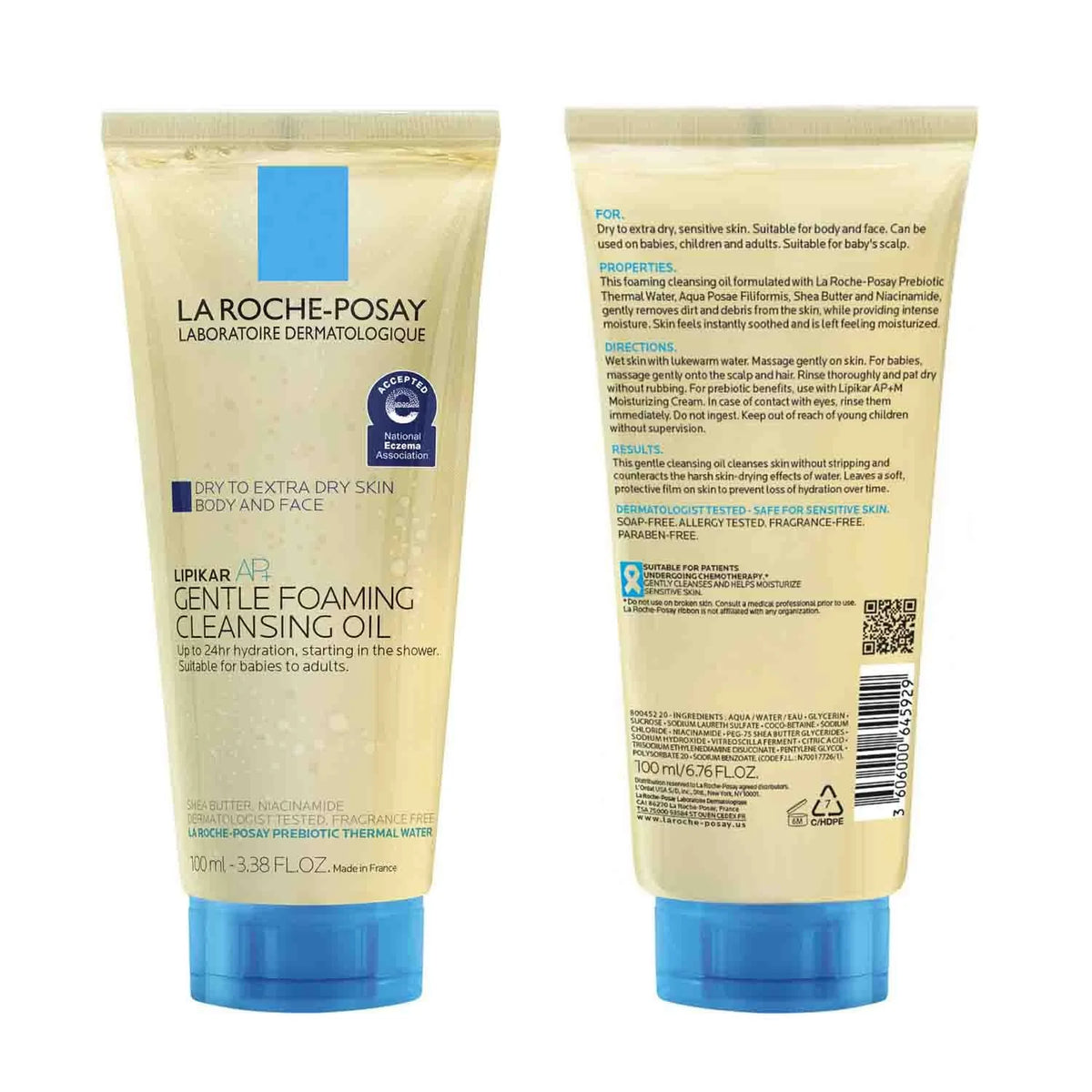 Lipikar AP+ Gentle Foaming Cleansing Oil