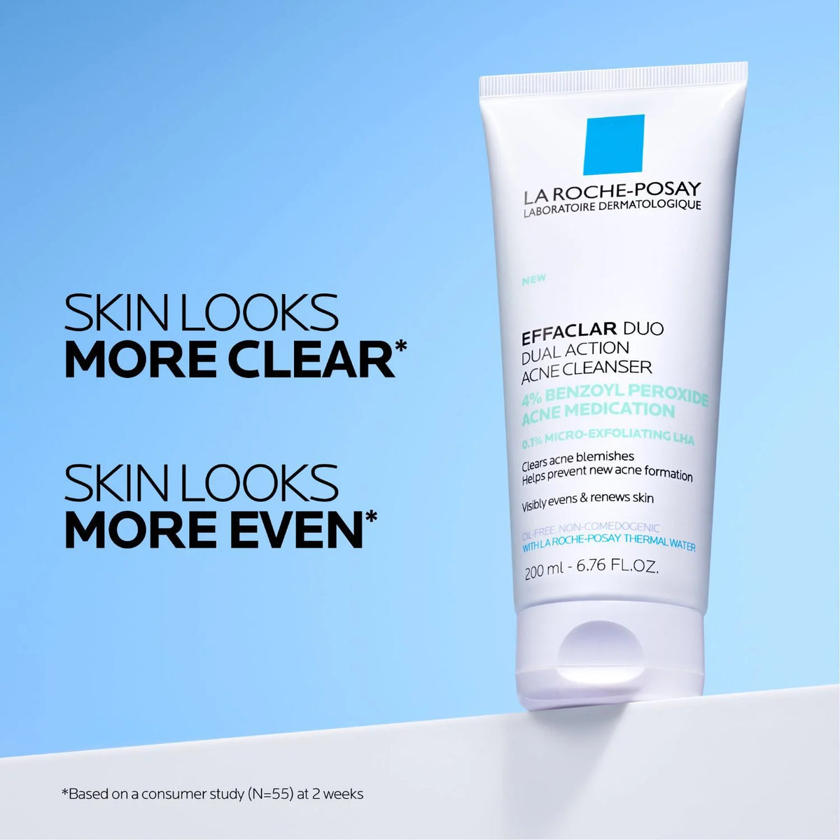 Effaclar Dual Action Acne Face Wash With 4% Benzoyl Peroxide