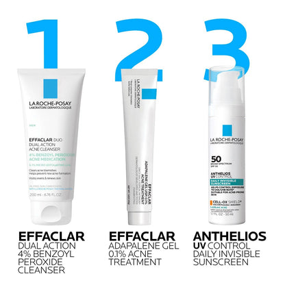 Effaclar Dual Action Acne Face Wash With 4% Benzoyl Peroxide